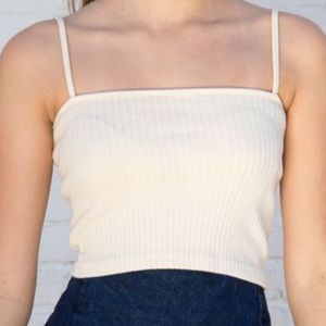 Brandy Melville Cream Faye Tank Top